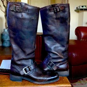 Frye Harness Buckle tall boots